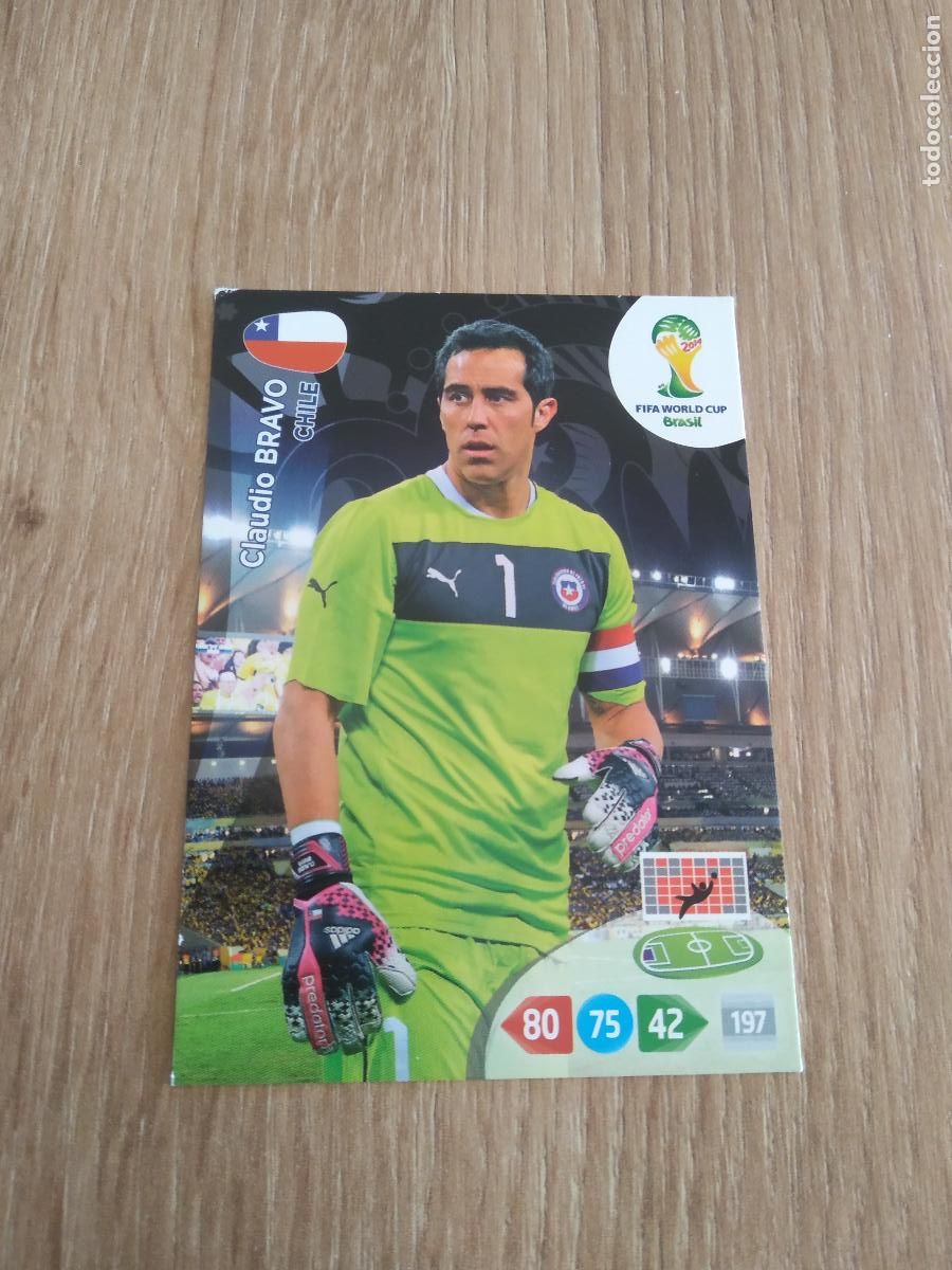 Cromos de F&uacute;tbol: CLAUDIO BRAVO CHILE CROMO FUTBOL PANINI ADRENALYN MUNDIAL 2014 WORLD CUP COPA DEL MUNDO