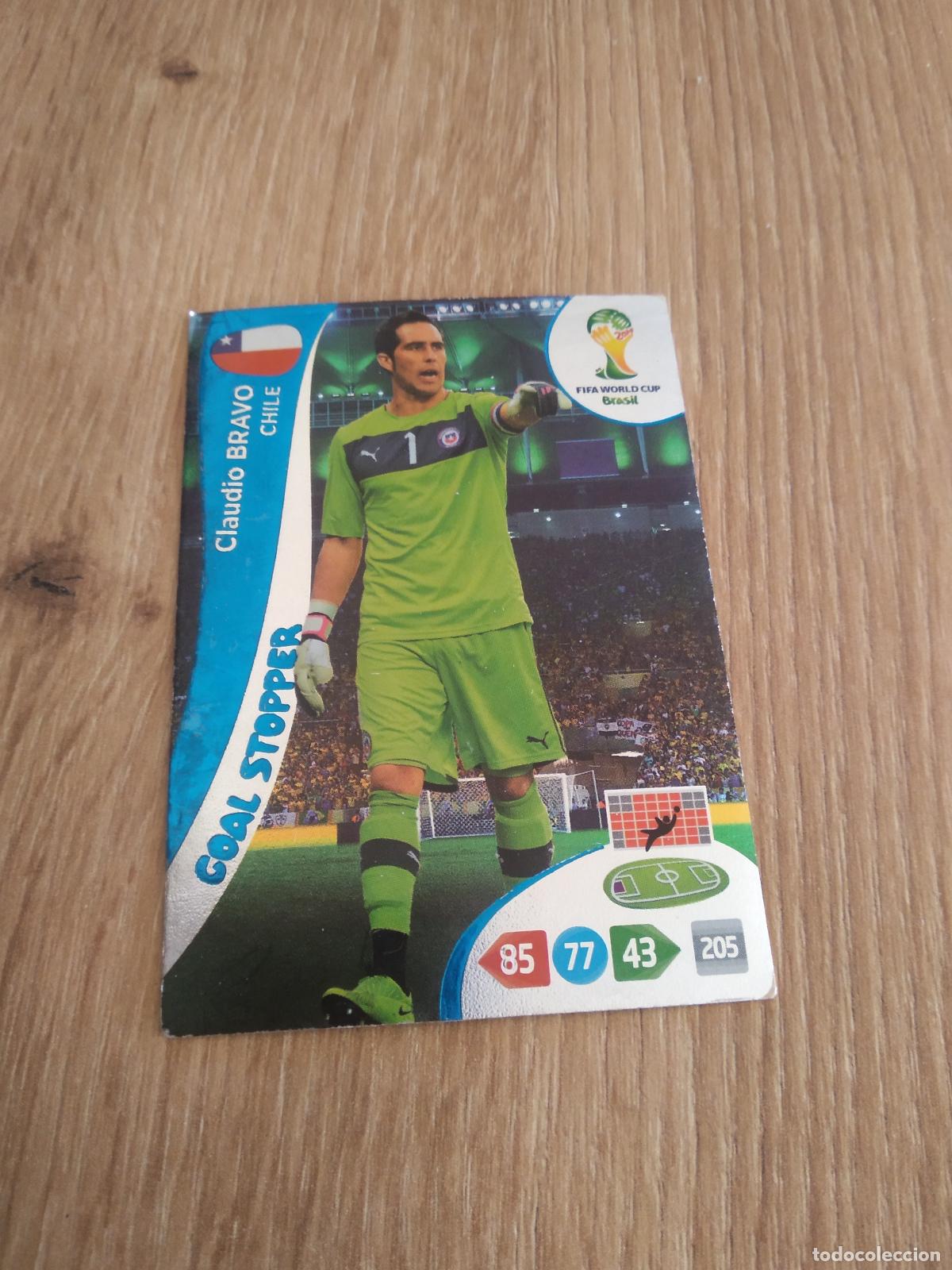 Cromos de F&uacute;tbol: CLAUDIO BRAVO CHILE CROMO FUTBOL PANINI ADRENALYN MUNDIAL 2014 WORLD CUP COPA DEL MUNDO