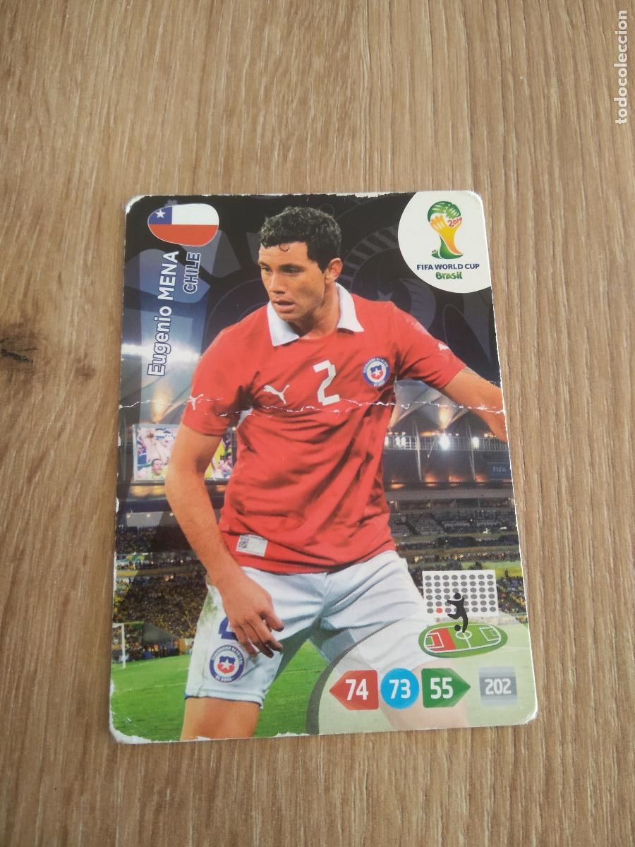 Cromos de F&uacute;tbol: EUGENIO MENA CHILE CROMO FUTBOL PANINI ADRENALYN MUNDIAL 2014 WORLD CUP COPA DEL MUNDO