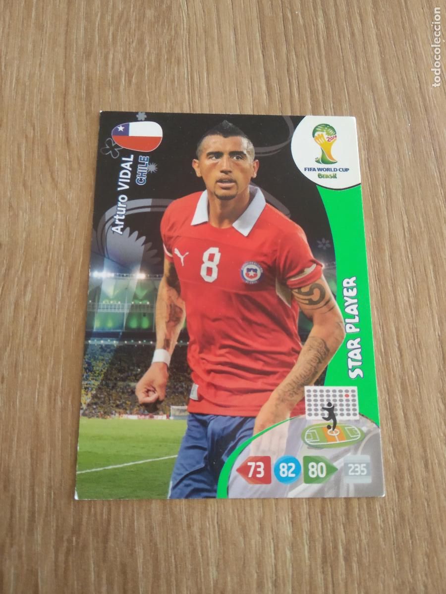 Cromos de F&uacute;tbol: ARTURO VIDAL CHILE CROMO FUTBOL PANINI ADRENALYN MUNDIAL 2014 WORLD CUP COPA DEL MUNDO