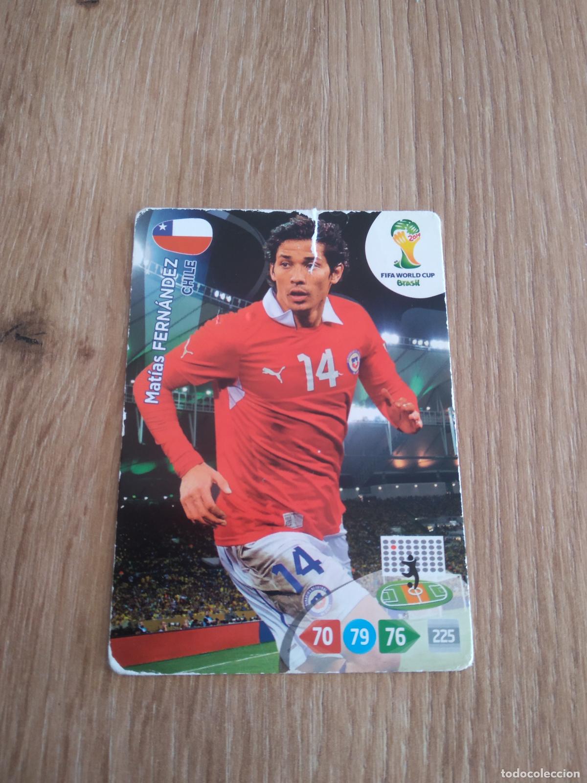 Cromos de F&uacute;tbol: MATIAS FERNANDEZ CHILE CROMO FUTBOL PANINI ADRENALYN MUNDIAL 2014 WORLD CUP COPA DEL MUNDO