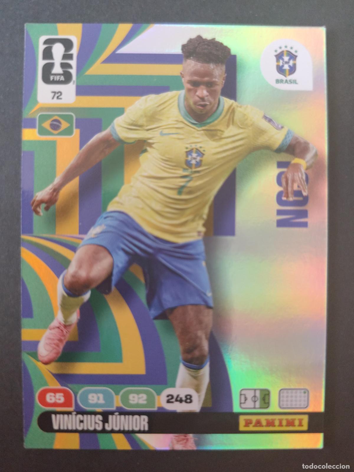Cromos de F&uacute;tbol: 72 VIN&Iacute;CIUS J&Uacute;NIOR ICON BRASIL ADRENALYN MUNDIAL FIFA WORLD CUP 2026 PANINI