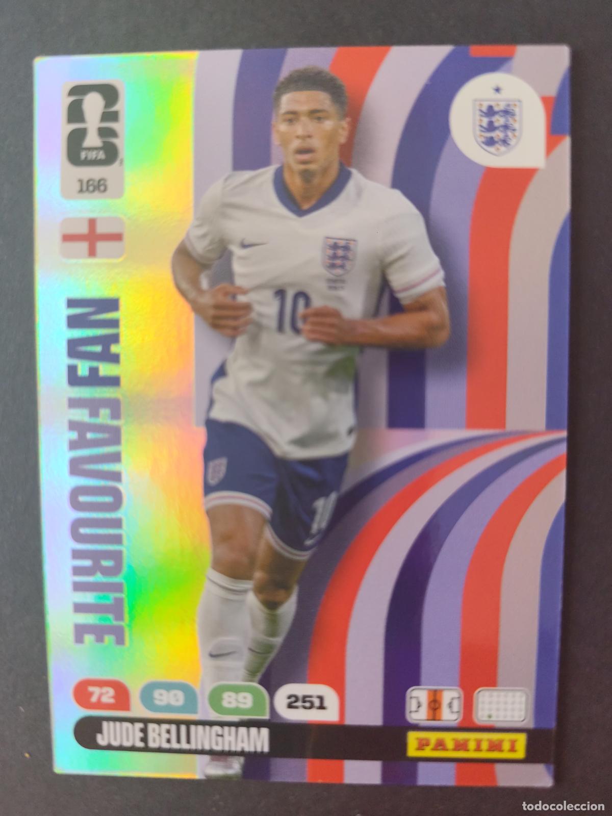 Cromos de F&uacute;tbol: 166 JUDE BELLINGHAM FAN FAVOURITE INGLATERRA ADRENALYN MUNDIAL FIFA WORLD CUP 2026 PANINI