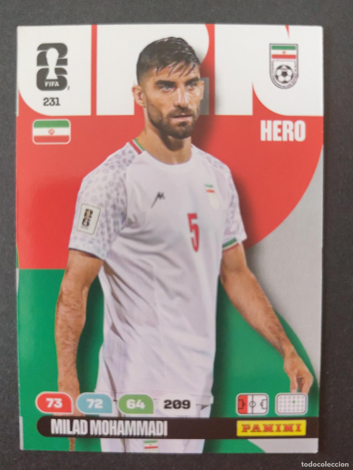 Cromos de F&uacute;tbol: 231 MILAD MOHAMMADI IR&Aacute;N ADRENALYN MUNDIAL FIFA WORLD CUP 2026 PANINI