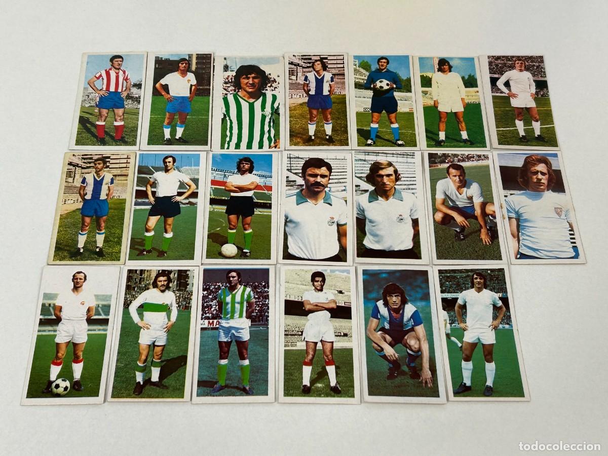 Fu&szlig;ball-Sticker: LOTE 20 CROMOS FUTBOL FICHAJES SIN PEGAR LIGA 1975-76 ESTE