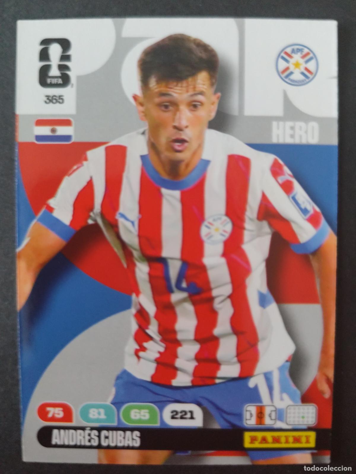 Fu&szlig;ball-Sticker: 365 ANDR&Eacute;S CUBAS PARAGUAY ADRENALYN MUNDIAL FIFA WORLD CUP 2026 PANINI