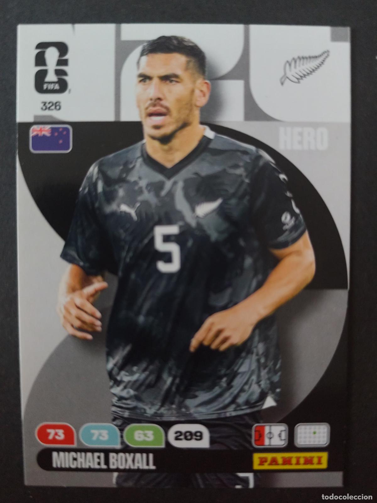 Cromos de F&uacute;tbol: 326 MICHAEL BOXALL NUEVA ZELANDA ADRENALYN MUNDIAL FIFA WORLD CUP 2026 PANINI