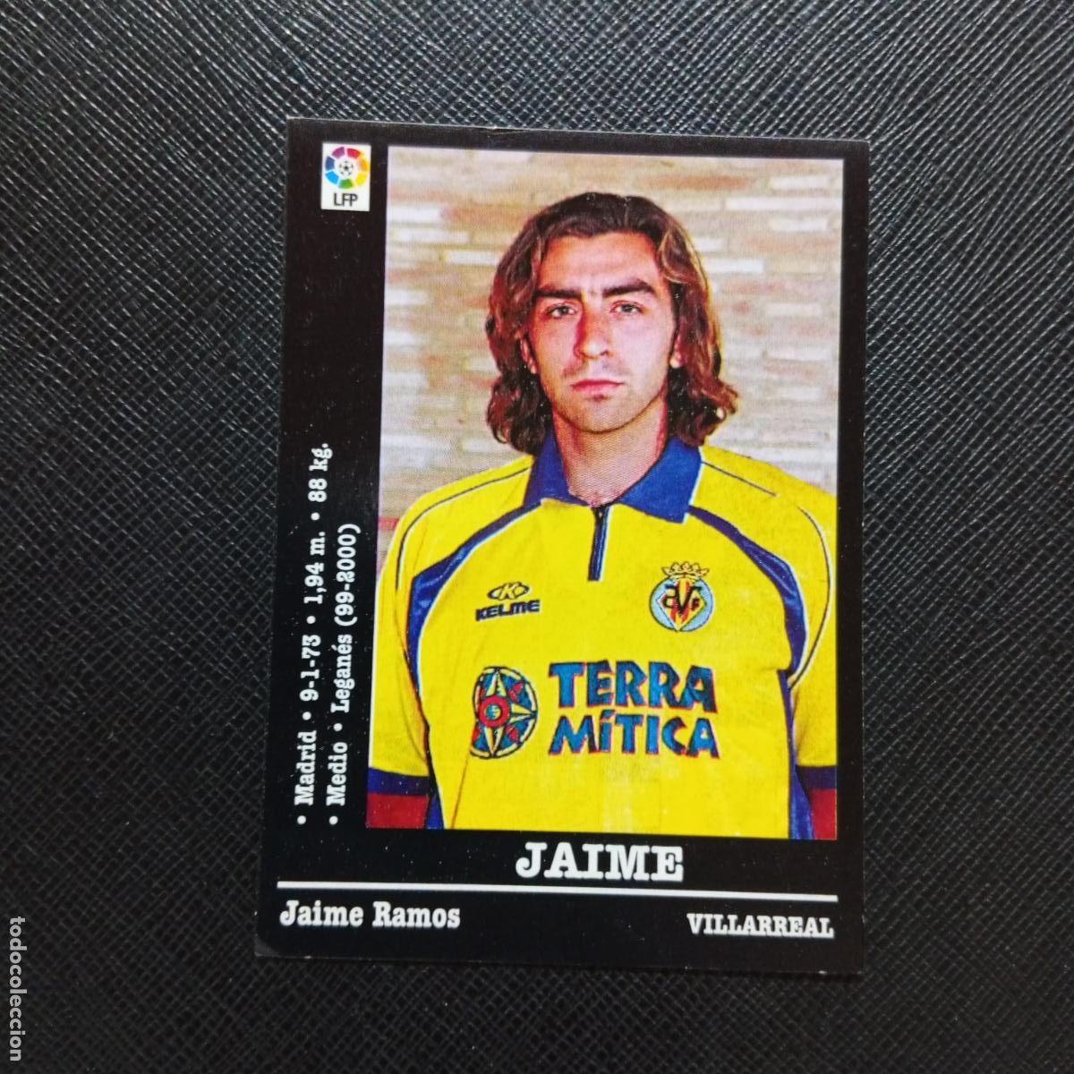 Cromos de F&uacute;tbol: 333 JAIME VILLARREAL PANINI 2000 2001 CROMO FUTBOL 00 01 LIGA - SIN PEGAR - A165 PG361