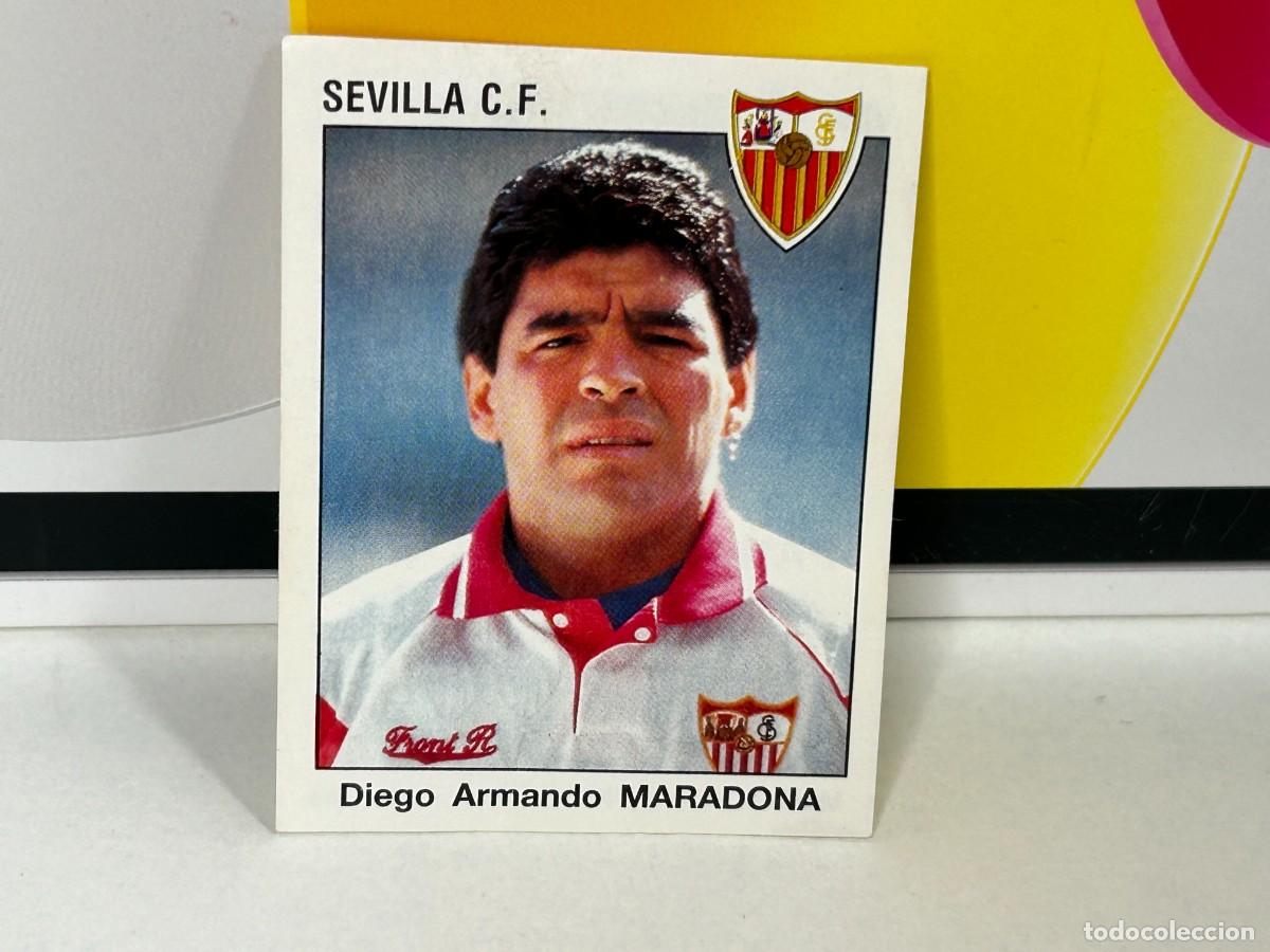 Cromos de F&uacute;tbol: CROMO FUTBOL SIN PEGAR MARADONA-SEVILLA C.F. ESTRELLAS DE LA LIGA 93-94 PANINI