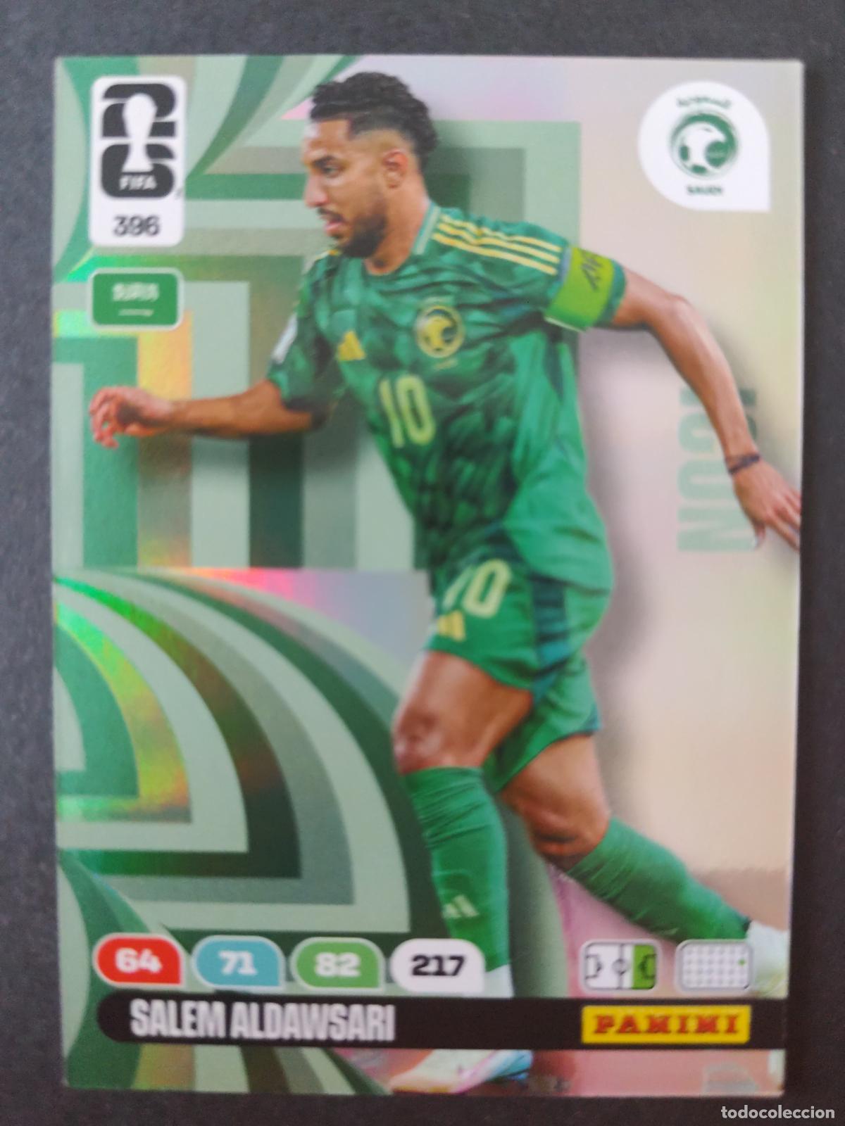Figurine di Calcio: 396 SALEM AL-DAWSARI ICON ARABIA SAUD&Iacute; ADRENALYN MUNDIAL FIFA WORLD CUP 2026 PANINI