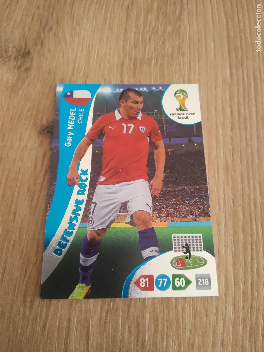 Fu&szlig;ball-Sticker: GARY MEDEL CHILE CROMO FUTBOL PANINI ADRENALYN MUNDIAL 2014 WORLD CUP COPA DEL MUNDO