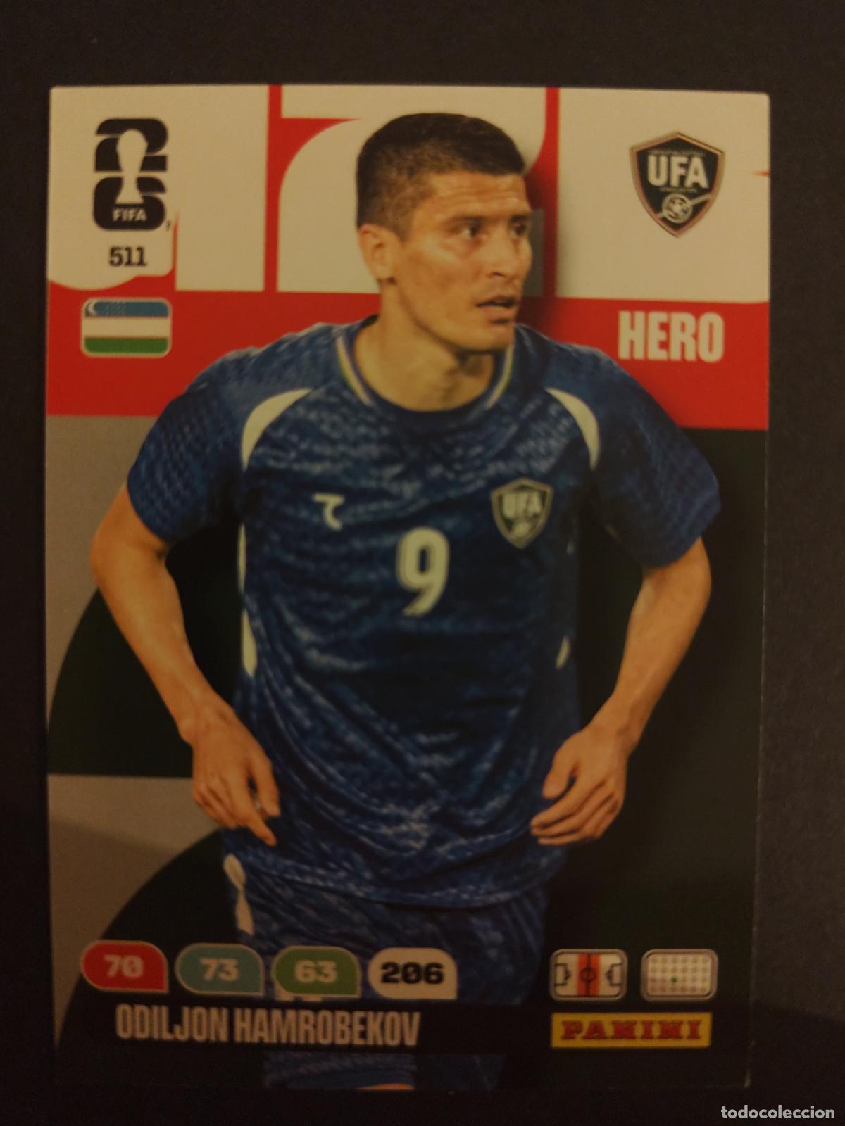 Cromos de F&uacute;tbol: 511 ODILJON HAMROBEKOV UZBEKIST&Aacute;N ADRENALYN MUNDIAL FIFA WORLD CUP 2026 PANINI