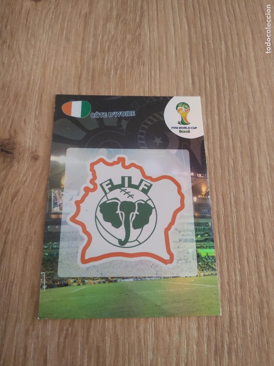 Cromos de F&uacute;tbol: LOGO ESCUDO COSTA MARFIL CROMO FUTBOL PANINI ADRENALYN MUNDIAL 2014 WORLD CUP COPA DEL MUNDO