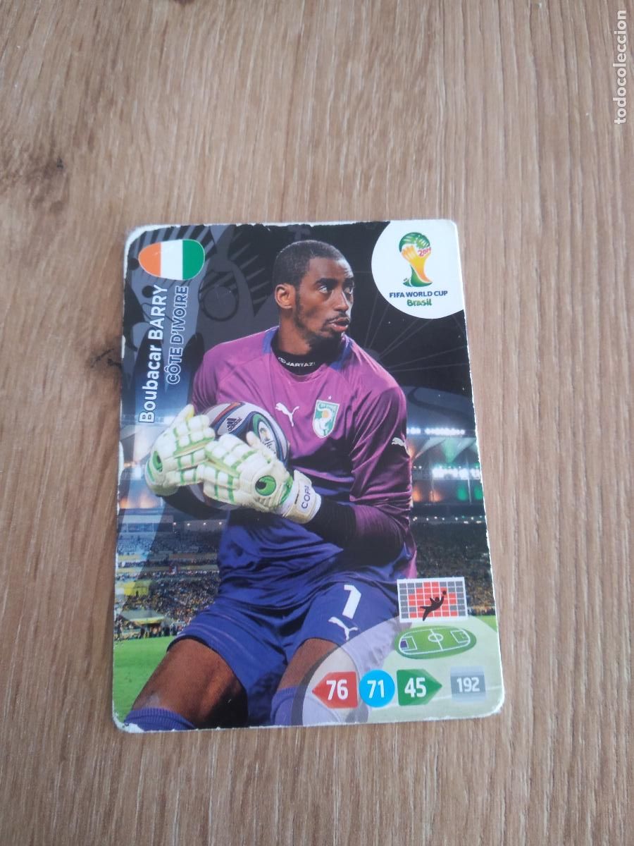 Cromos de F&uacute;tbol: BOUBACAR BARRY COSTA MARFIL CROMO FUTBOL PANINI ADRENALYN MUNDIAL 2014 WORLD CUP COPA DEL MUNDO