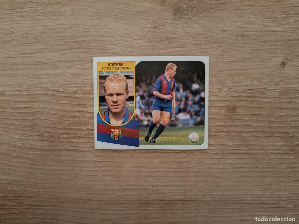 Figurine di Calcio: CROMO DE FUTBOL LIGA ESTE KOEMAN BARCELONA SIN PEGAR NUNCA PEGADO 91 92 1991 1992 D426