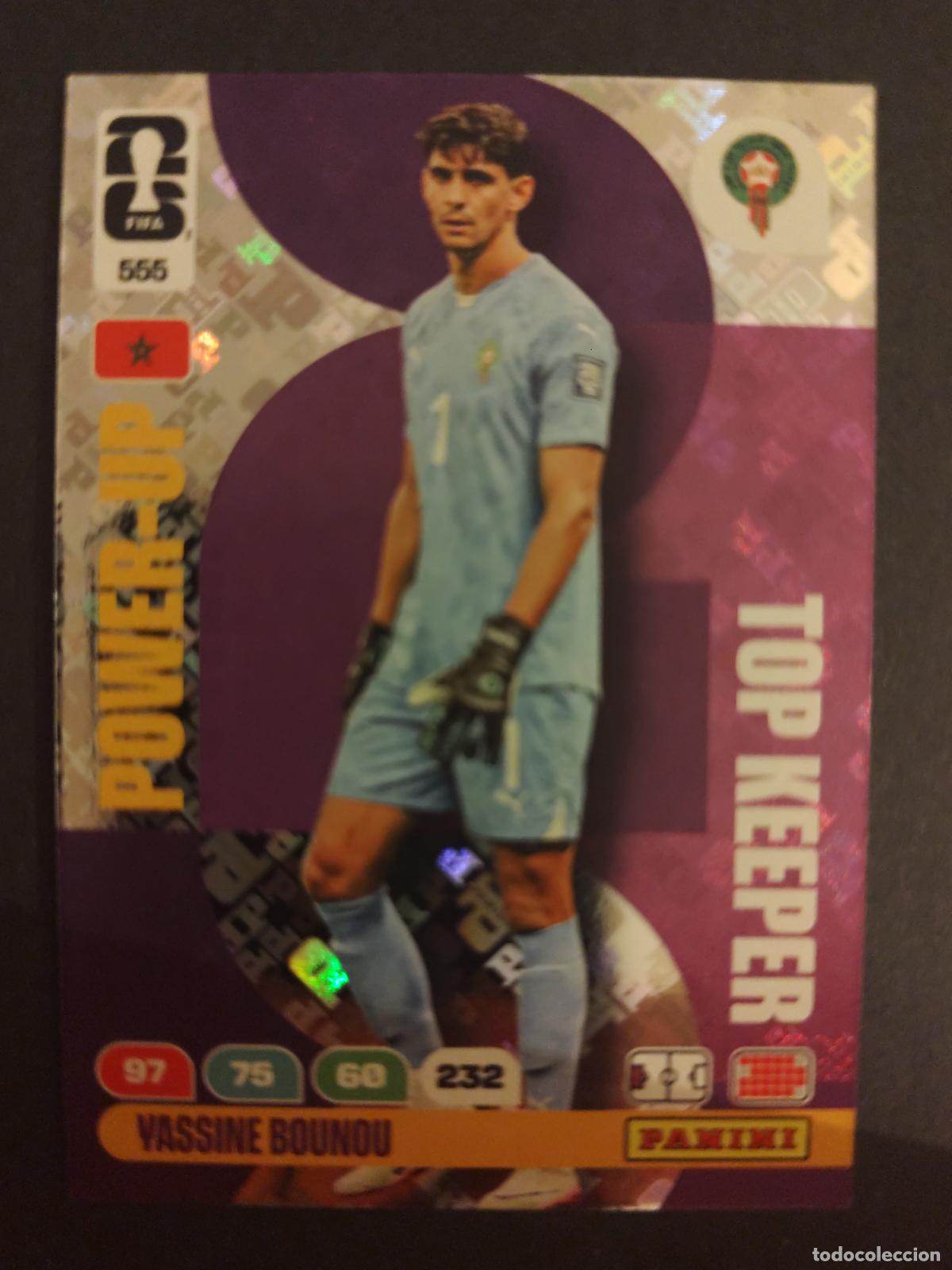 Figurine di Calcio: 555 YASSINE BOUNOU MARRUECOS TOP KEEPER ADRENALYN MUNDIAL FIFA WORLD CUP 2026 PANINI