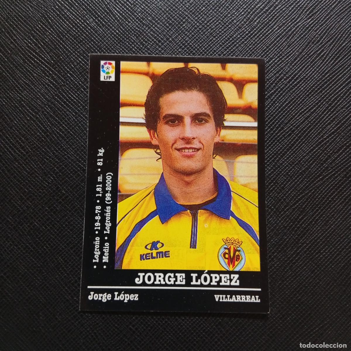 Cromos de F&uacute;tbol: 335 JORGE LOPEZ VILLARREAL PANINI 2000 2001 CROMO FUTBOL 00 01 LIGA - SIN PEGAR - A165 PG379