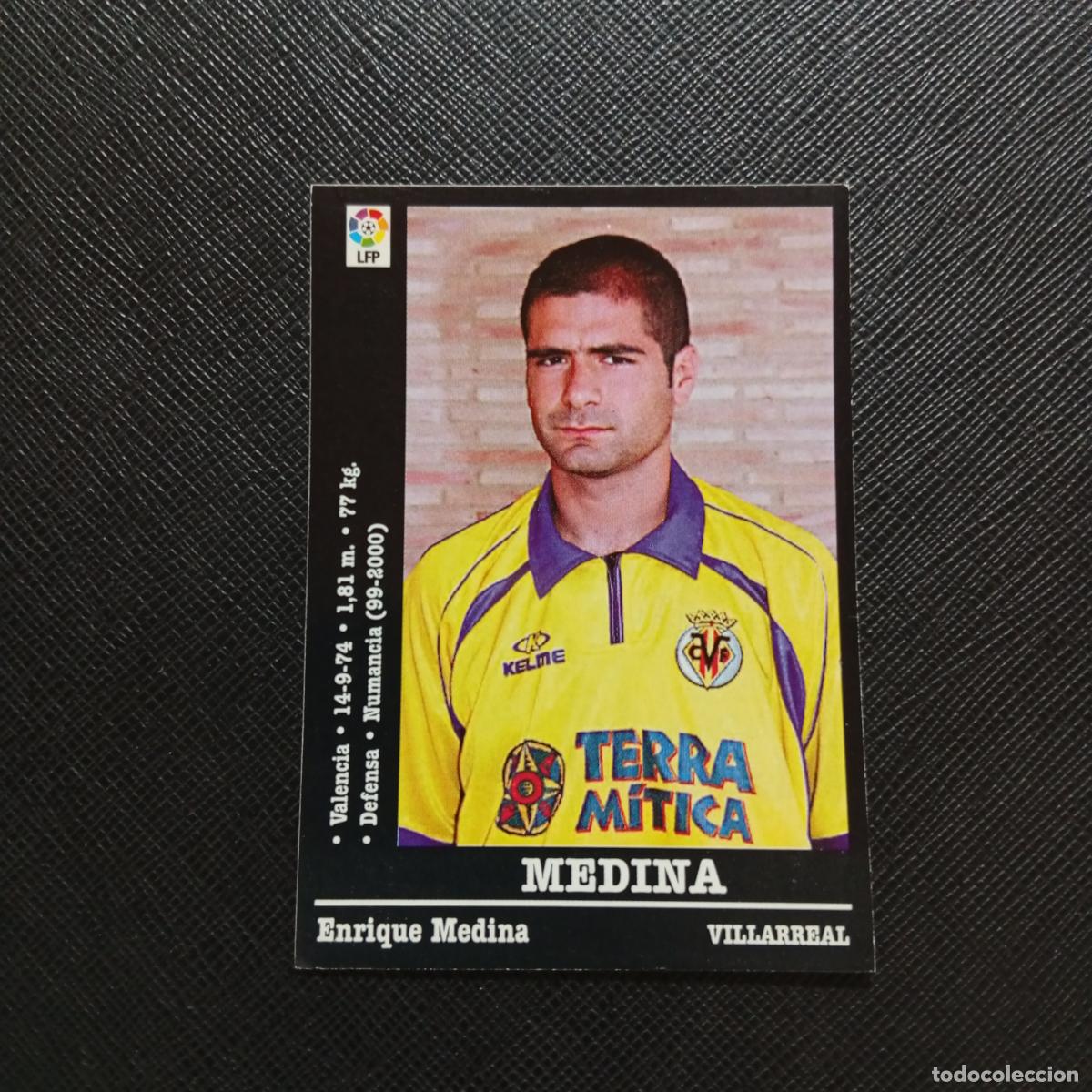 Cromos de F&uacute;tbol: 327 MEDINA VILLARREAL PANINI 2000 2001 CROMO FUTBOL 00 01 LIGA - SIN PEGAR - A165 PG379