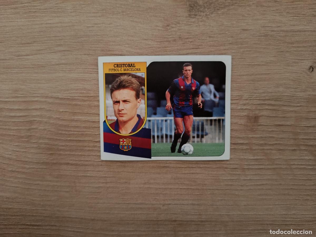 Cromos de F&uacute;tbol: CROMO DE FUTBOL LIGA ESTE CRISTOBAL BARCELONA SIN PEGAR NUNCA PEGADO 91 92 1991 1992 D426