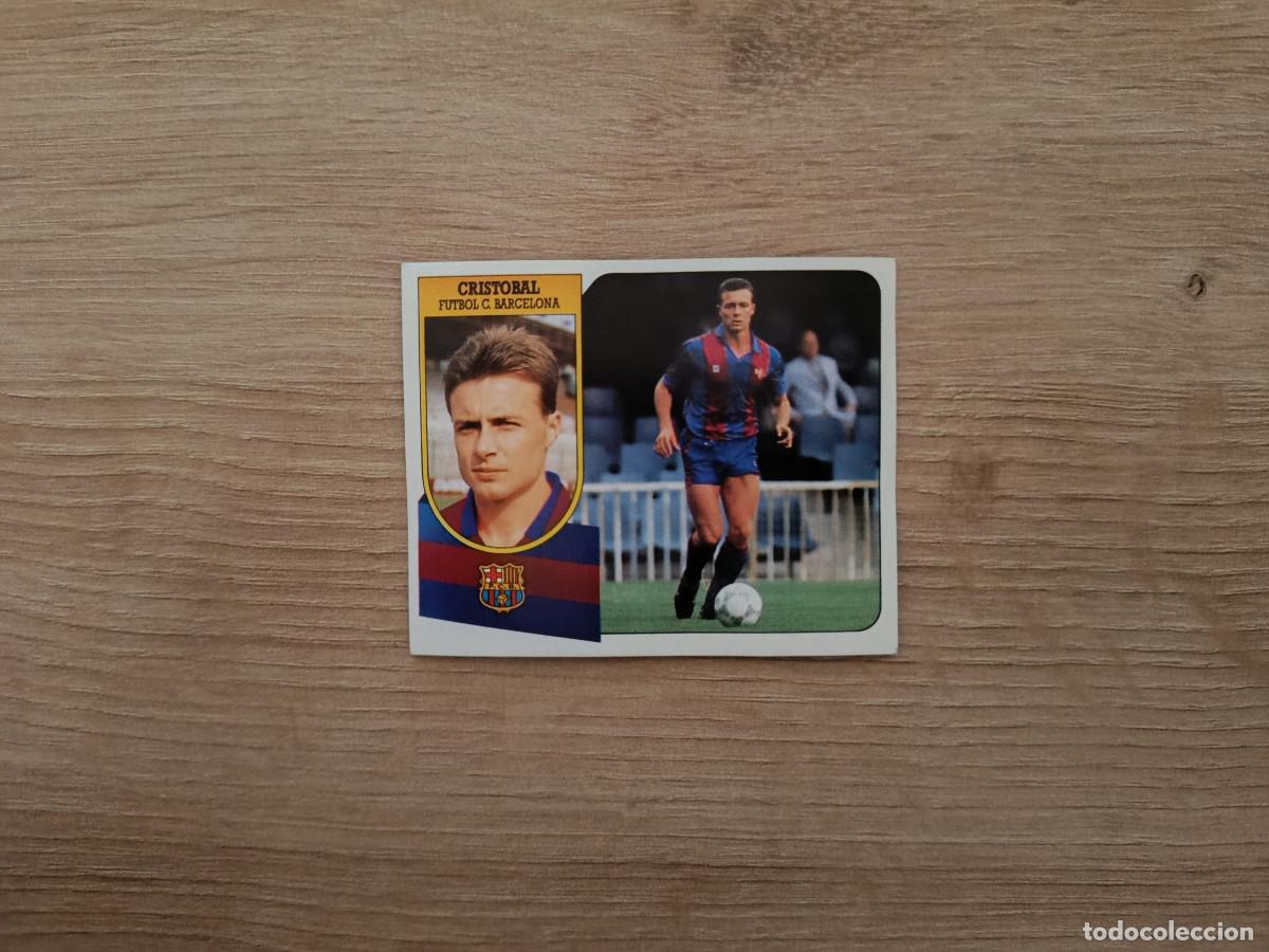 Cromos de F&uacute;tbol: CROMO DE FUTBOL LIGA ESTE CRISTOBAL BARCELONA SIN PEGAR NUNCA PEGADO 91 92 1991 1992 D426