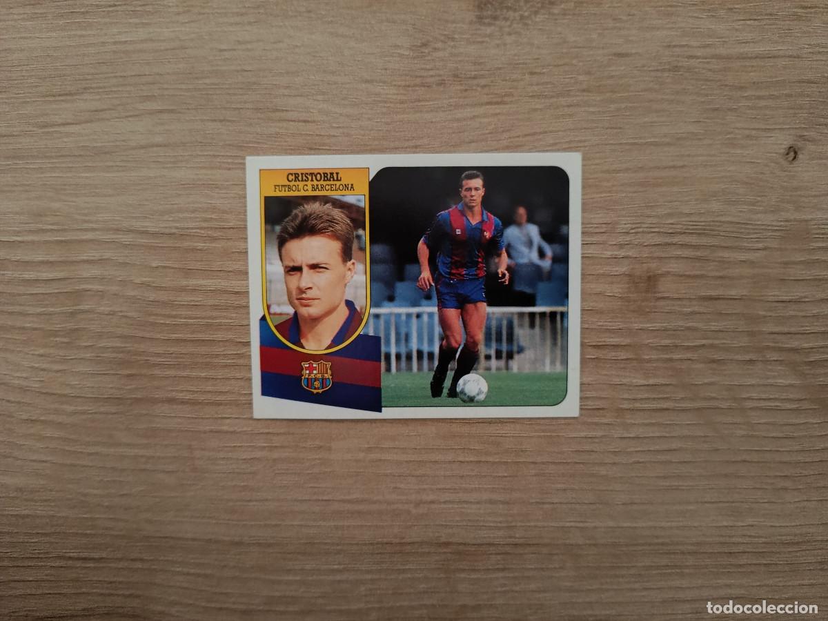 Cromos de F&uacute;tbol: CROMO DE FUTBOL LIGA ESTE CRISTOBAL BARCELONA SIN PEGAR NUNCA PEGADO 91 92 1991 1992 D426