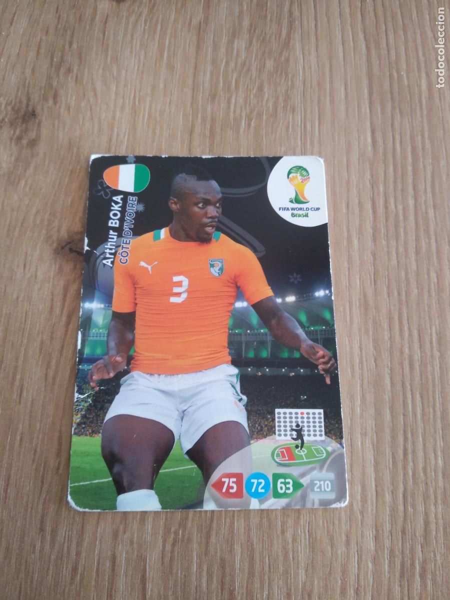 Figurine di Calcio: ARTHUR BOKA COSTA MARFIL CROMO FUTBOL PANINI ADRENALYN MUNDIAL 2014 WORLD CUP COPA DEL MUNDO
