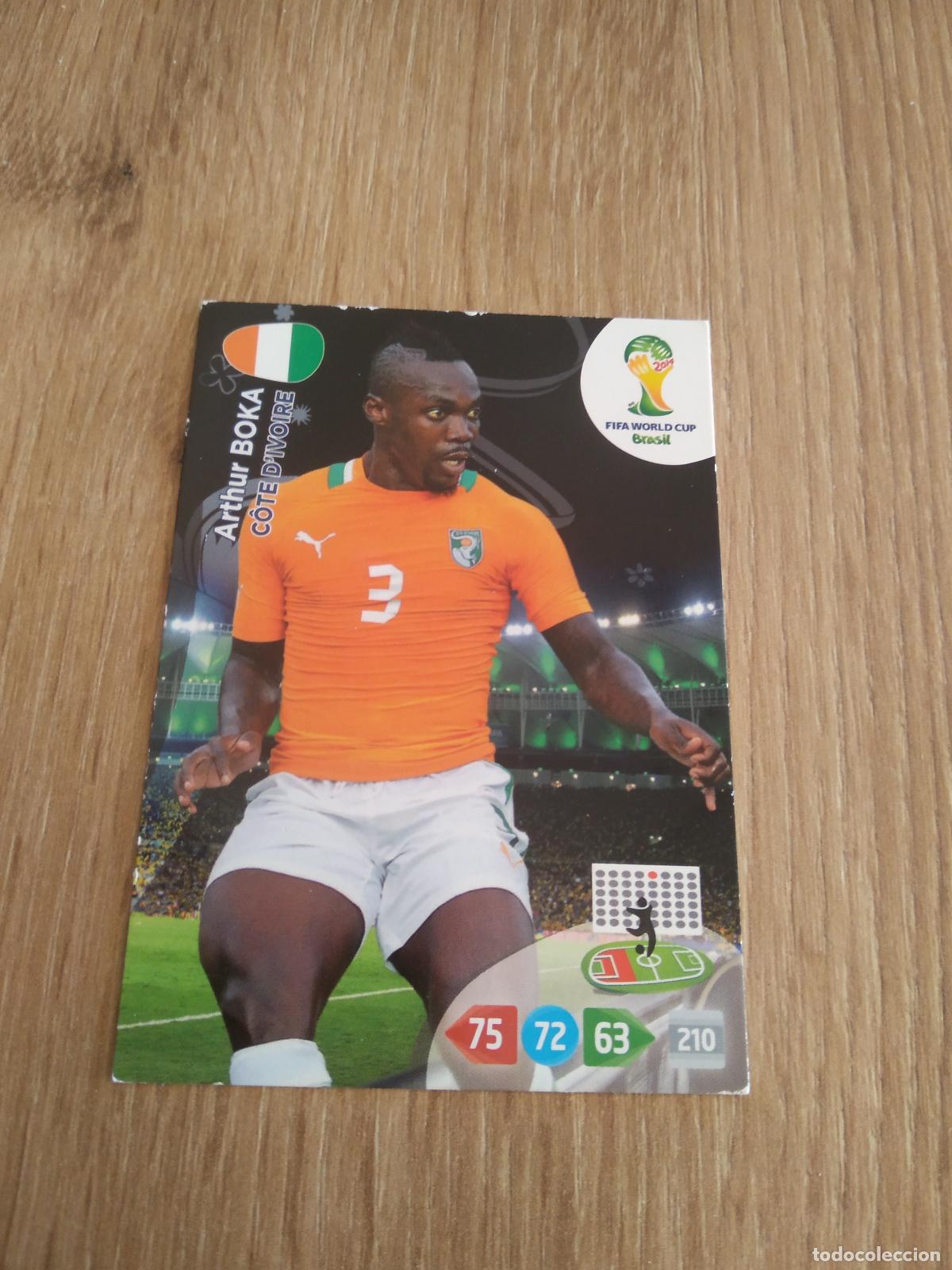 Figurine di Calcio: ARTHUR BOKA COSTA MARFIL CROMO FUTBOL PANINI ADRENALYN MUNDIAL 2014 WORLD CUP COPA DEL MUNDO