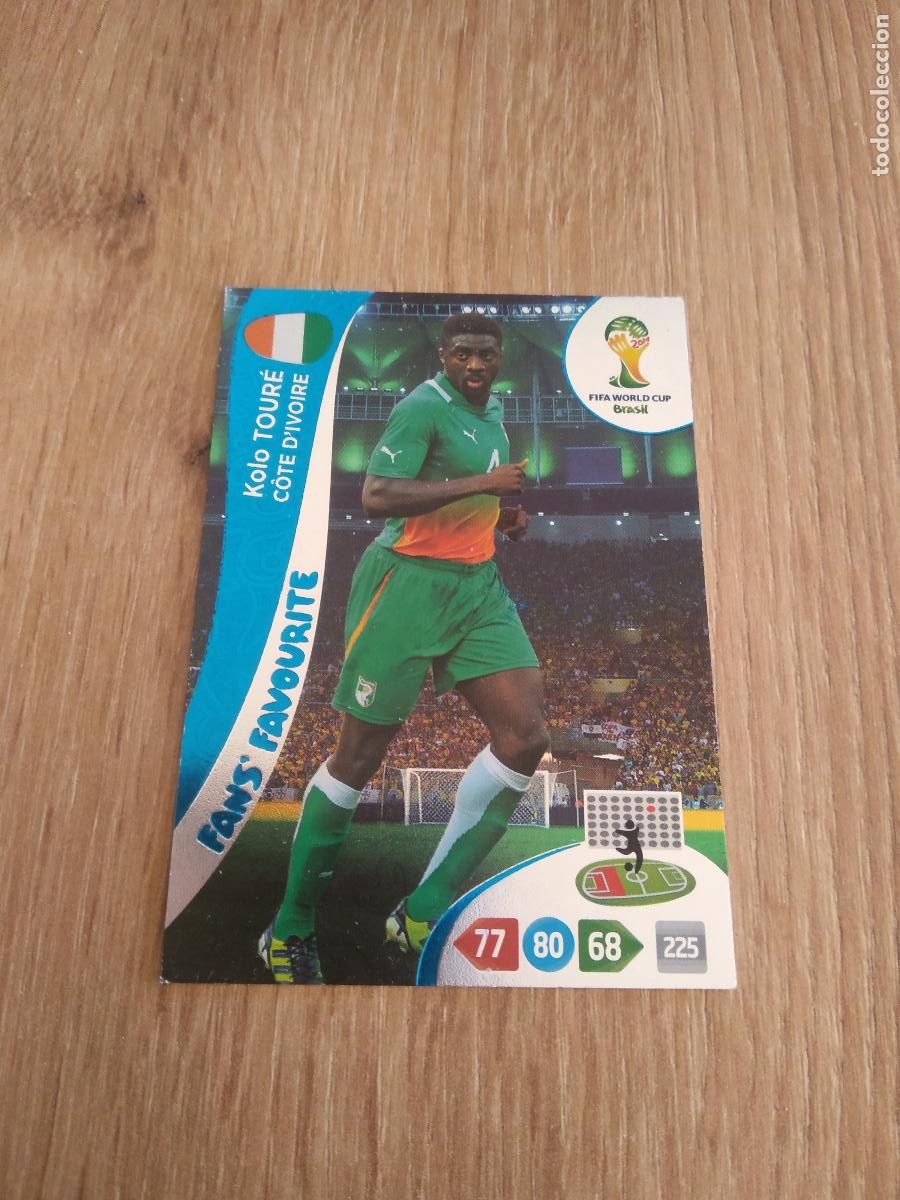 Figurine di Calcio: KOLO TOURE COSTA MARFIL CROMO FUTBOL PANINI ADRENALYN MUNDIAL 2014 WORLD CUP COPA DEL MUNDO