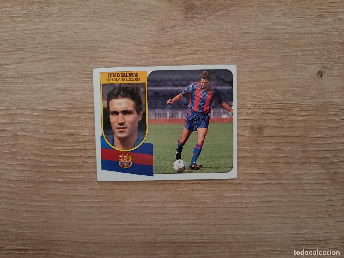 Figurine di Calcio: CROMO DE FUTBOL LIGA ESTE JULIO SALINAS BARCELONA SIN PEGAR NUNCA PEGADO 91 92 1991 1992 D426