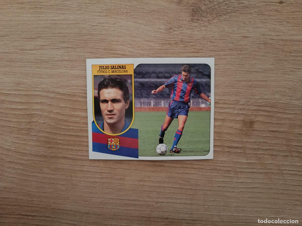 Figurine di Calcio: CROMO DE FUTBOL LIGA ESTE JULIO SALINAS BARCELONA SIN PEGAR NUNCA PEGADO 91 92 1991 1992 D426