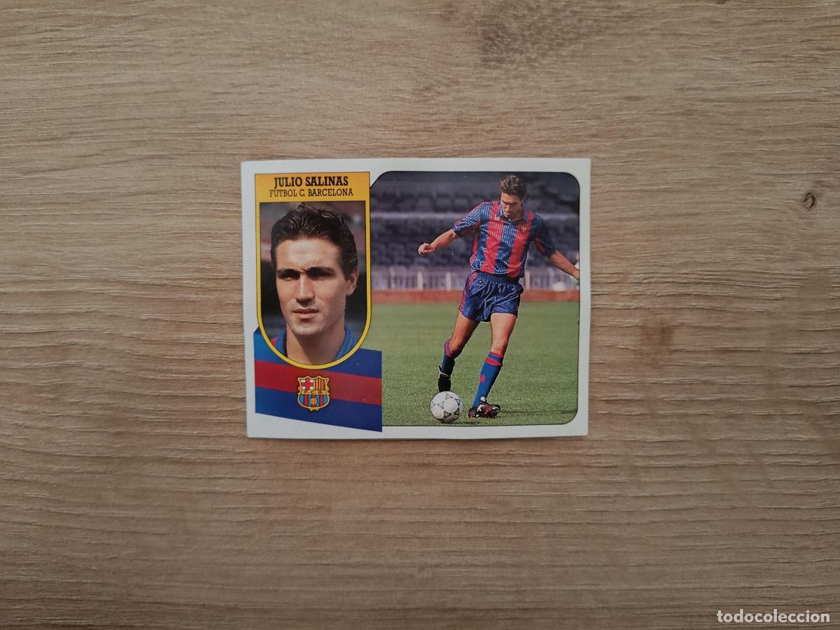 Figurine di Calcio: CROMO DE FUTBOL LIGA ESTE JULIO SALINAS BARCELONA SIN PEGAR NUNCA PEGADO 91 92 1991 1992 D426