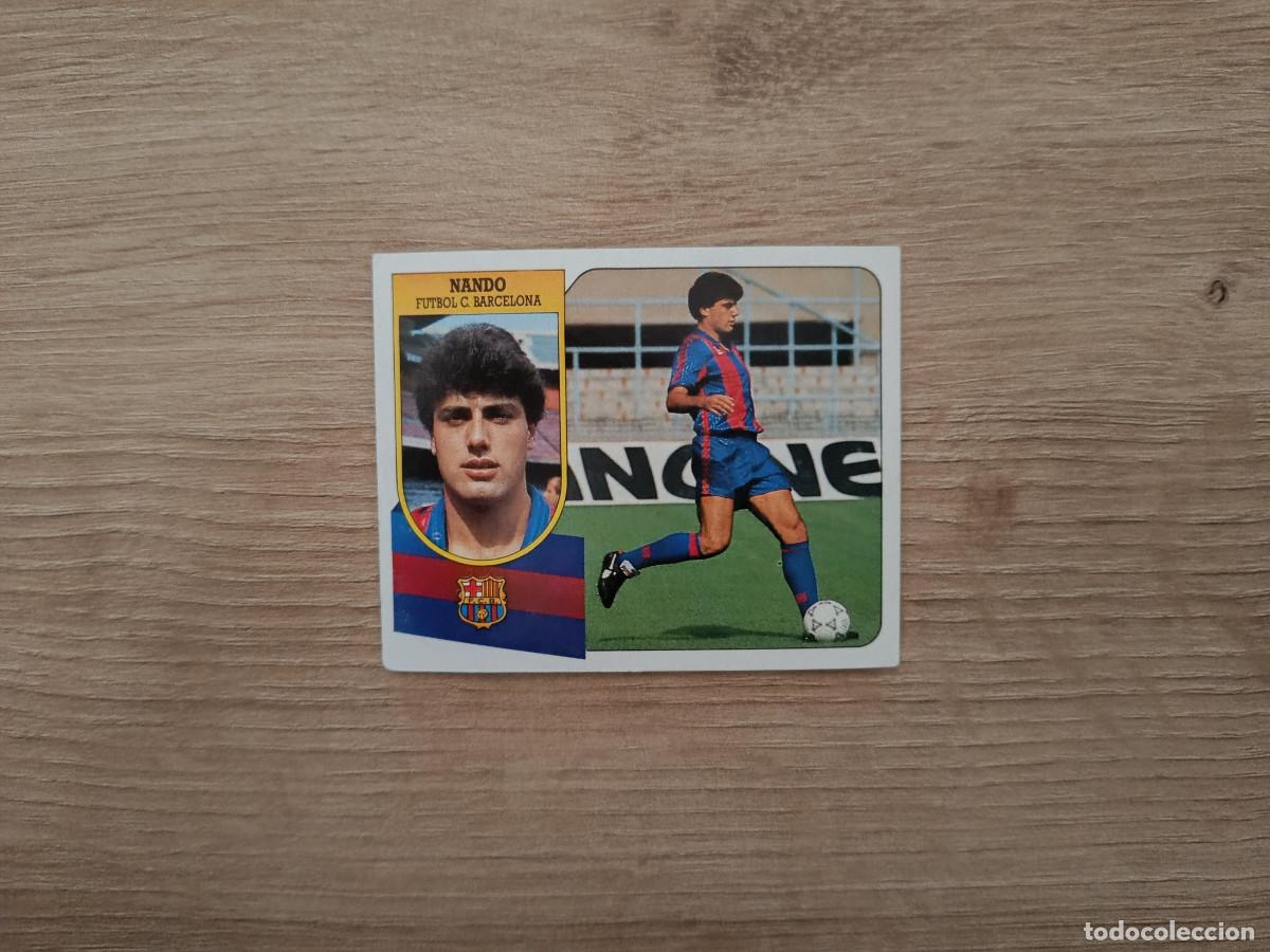 Figurine di Calcio: CROMO DE FUTBOL LIGA ESTE NANDO BARCELONA SIN PEGAR NUNCA PEGADO 91 92 1991 1992 D426