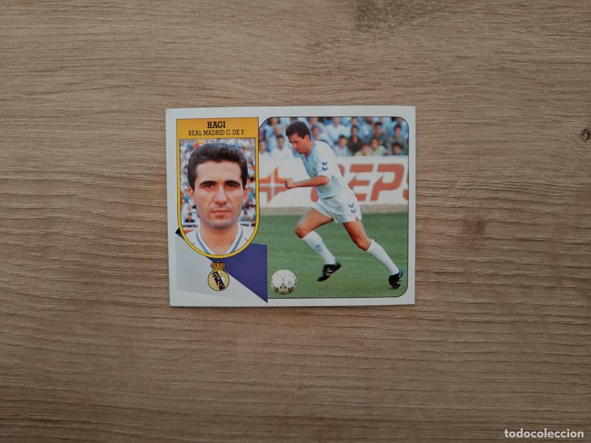 Cromos de Futebol: CROMO DE FUTBOL LIGA ESTE HAGI REAL MADRID SIN PEGAR NUNCA PEGADO 91 92 1991 1992 D426