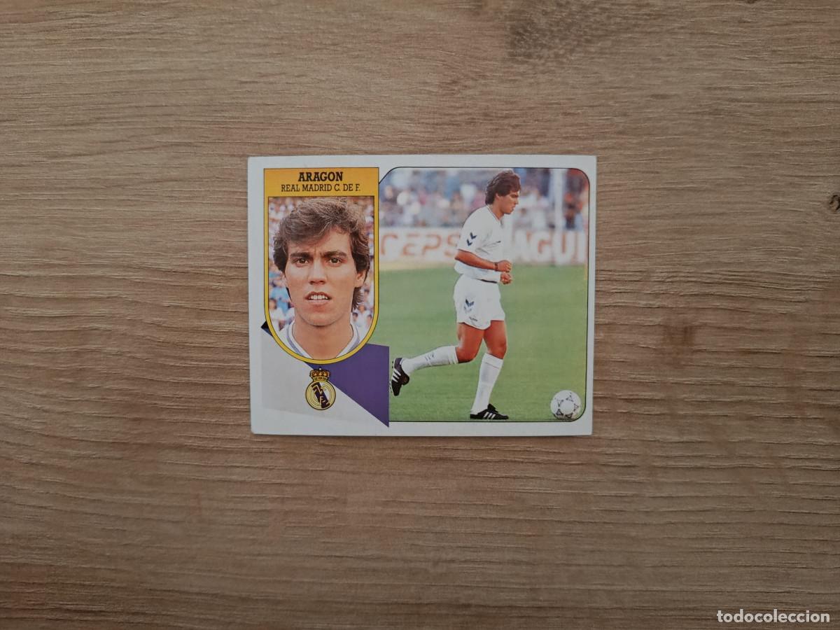 Figurine di Calcio: CROMO DE FUTBOL LIGA ESTE ARAGON REAL MADRID SIN PEGAR NUNCA PEGADO 91 92 1991 1992 D426