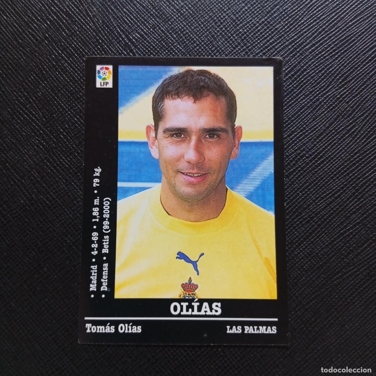 Cromos de F&uacute;tbol: 293 OLIAS LAS PALMAS PANINI 2000 2001 CROMO FUTBOL 00 01 LIGA - SIN PEGAR - A165 PG406