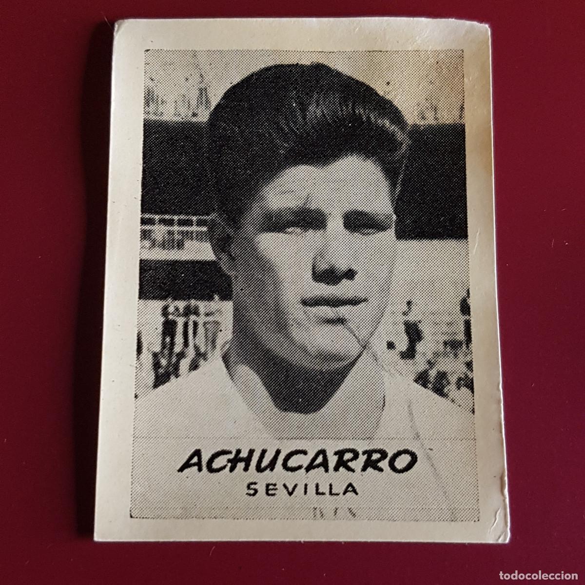 Cromos de F&uacute;tbol: JORNADA DEPORTIVA - FUTBOLISTAS - 1960 1961 - 60 61 - SEVILLA - ACHUCARRO - NUNCA PEGADO