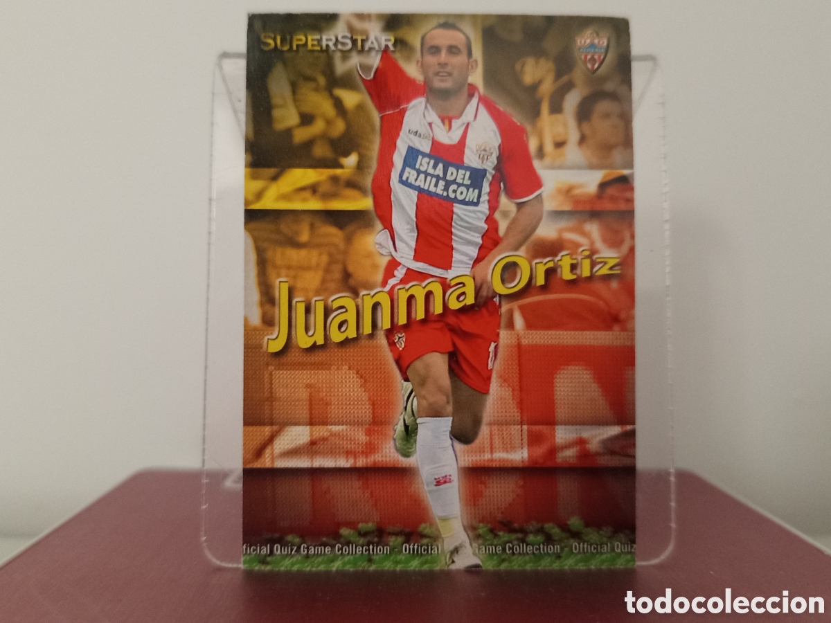Cromos de F&uacute;tbol: ❇️ CROMO ⚽ JUANMA ORTIZ ALMER&Iacute;A 293 SUPESTAR FICHAS LIGA QUIZ COLLECTION MUNDICROMO ❇️