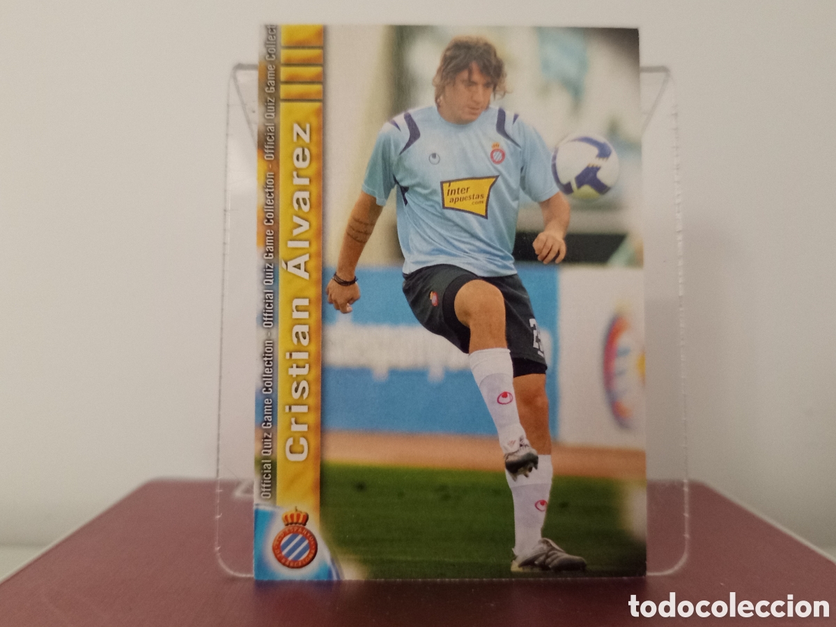 Figurine di Calcio: ❇️ CROMO ⚽ CHRISTIAN &Aacute;LVAREZ ESPA&Ntilde;OL FICHAS LIGA QUIZ COLLECTION MUNDICROMO ❇️