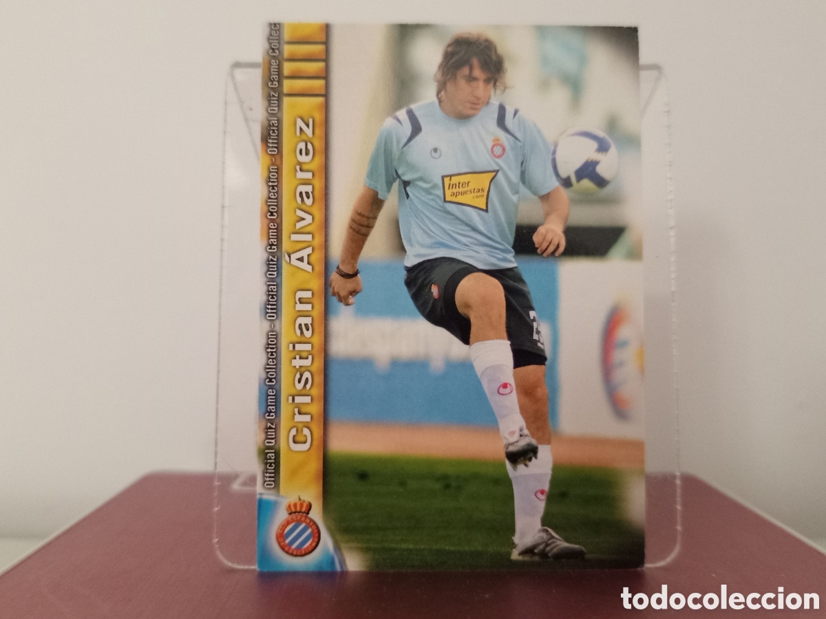 Figurine di Calcio: ❇️ CROMO ⚽ CHRISTIAN &Aacute;LVAREZ ESPA&Ntilde;OL FICHAS LIGA QUIZ COLLECTION MUNDICROMO ❇️