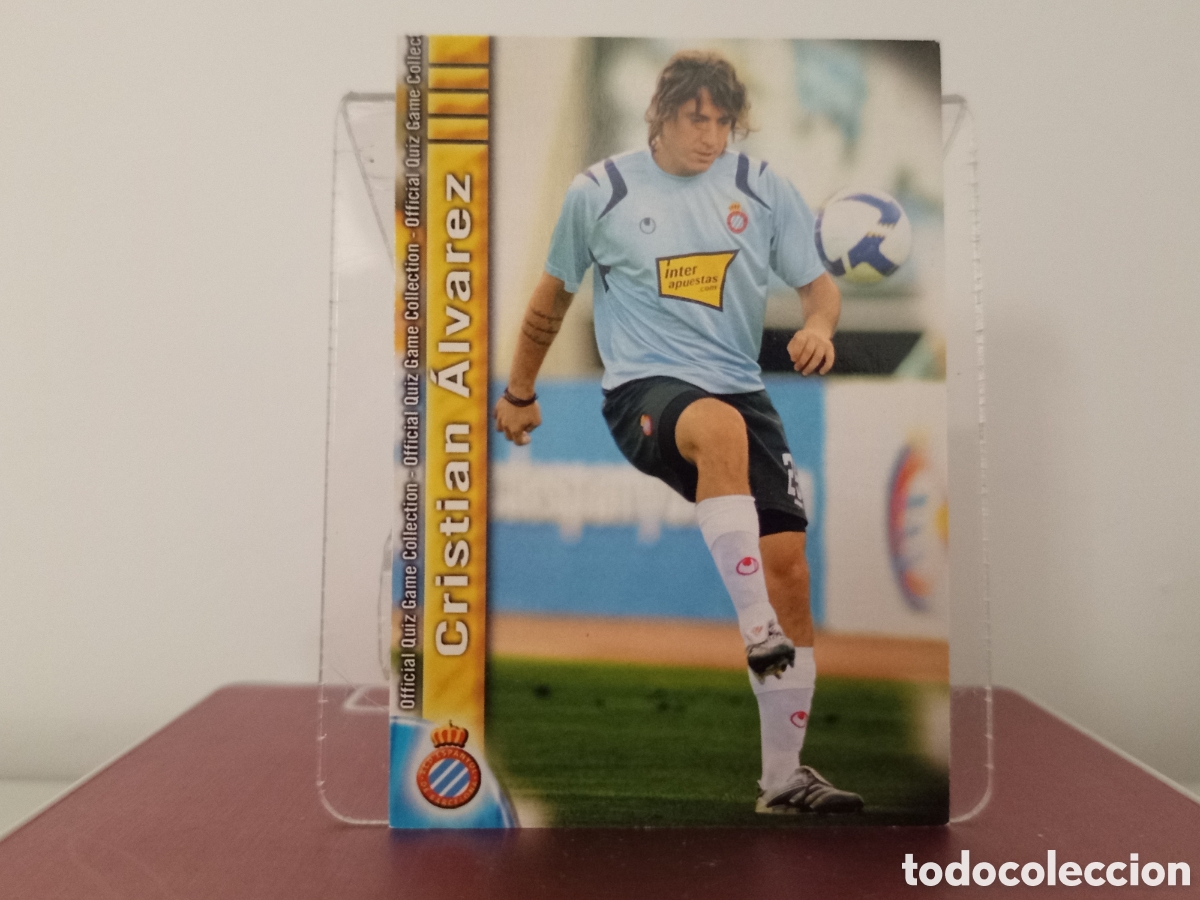Figurine di Calcio: ❇️ CROMO ⚽ CHRISTIAN &Aacute;LVAREZ ESPA&Ntilde;OL FICHAS LIGA QUIZ COLLECTION MUNDICROMO ❇️