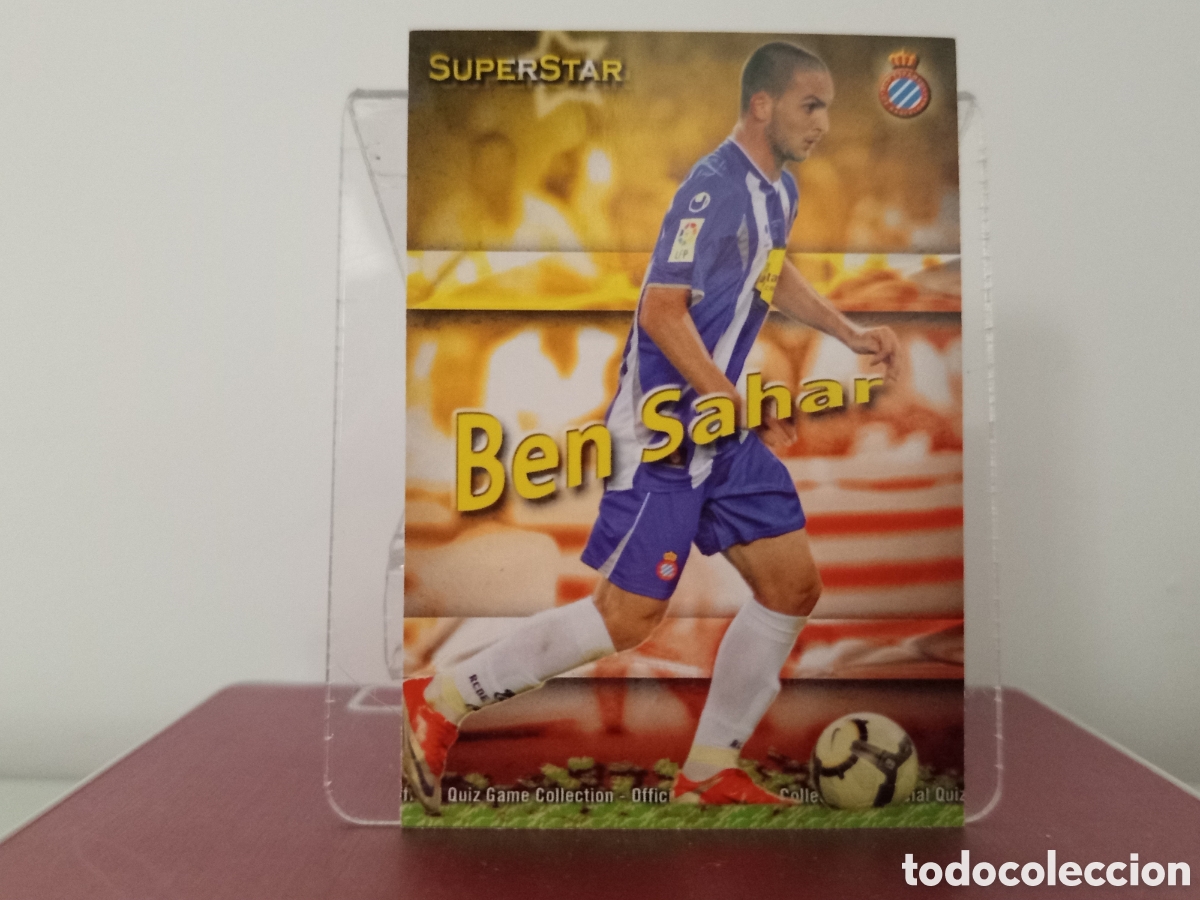 Figurine di Calcio: ❇️ CROMO ⚽ BEN SAHAR ESPA&Ntilde;OL SUPERSTAR FICHAS LIGA QUIZ COLLECTION MUNDICROMO ❇️