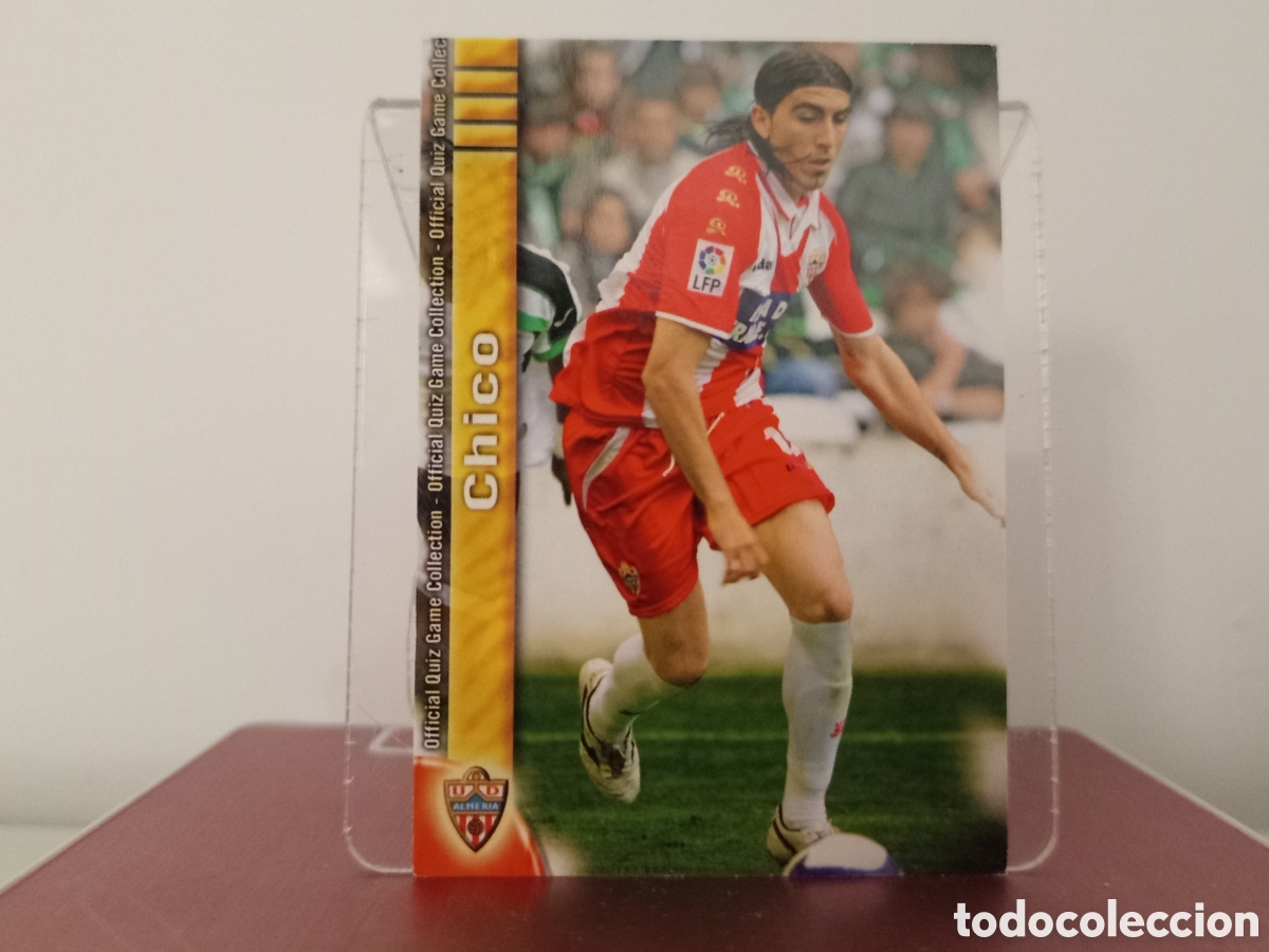 Figurine di Calcio: ❇️ CROMO ⚽ CHICO ALMER&Iacute;A FICHAS LIGA QUIZ COLLECTION MUNDICROMO ❇️