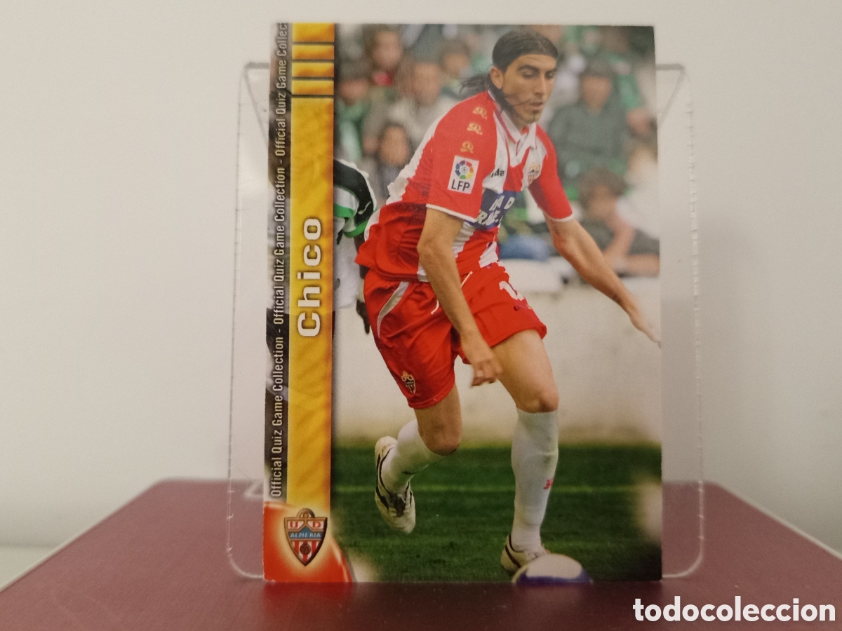 Figurine di Calcio: ❇️ CROMO ⚽ CHICO ALMER&Iacute;A FICHAS LIGA QUIZ COLLECTION MUNDICROMO ❇️
