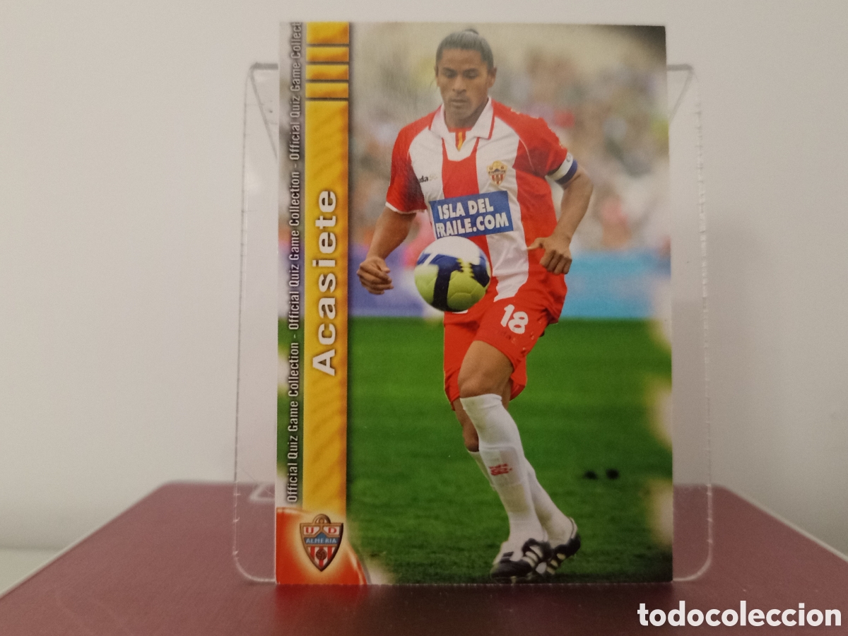Cromos de Futebol: ❇️ CROMO ⚽ ACASIETE ALMER&Iacute;A FICHAS LIGA QUIZ COLLECTION MUNDICROMO ❇️