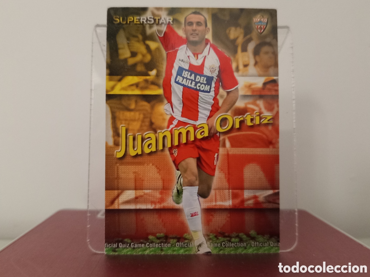 Figurine di Calcio: ❇️ CROMO ⚽ JUANMA ORTIZ ALMER&Iacute;A 293 SUPESTAR FICHAS LIGA QUIZ COLLECTION MUNDICROMO ❇️