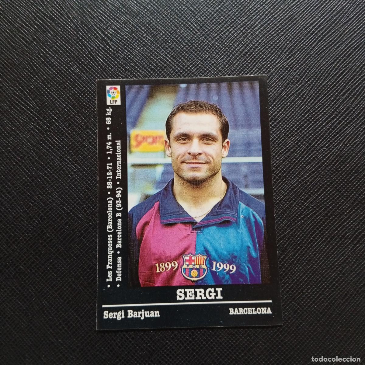 Cromos de F&uacute;tbol: 24 SERGI BARCELONA PANINI 2000 2001 CROMO FUTBOL 00 01 LIGA - SIN PEGAR - A165 PG397