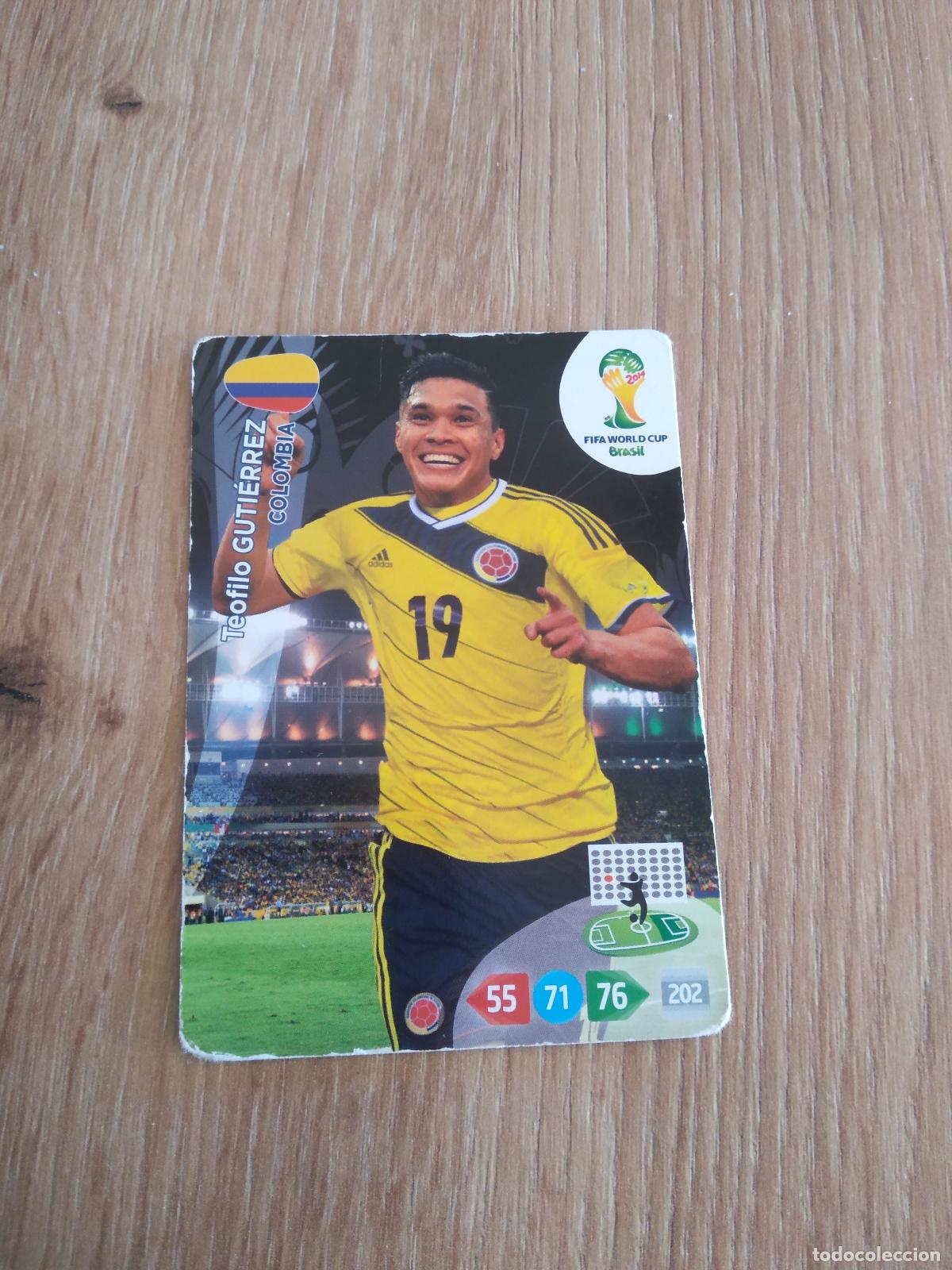 Figurine di Calcio: teofilo gutierrez colombia CROMO FUTBOL PANINI ADRENALYN MUNDIAL 2014 WORLD CUP COPA DEL MUNDO