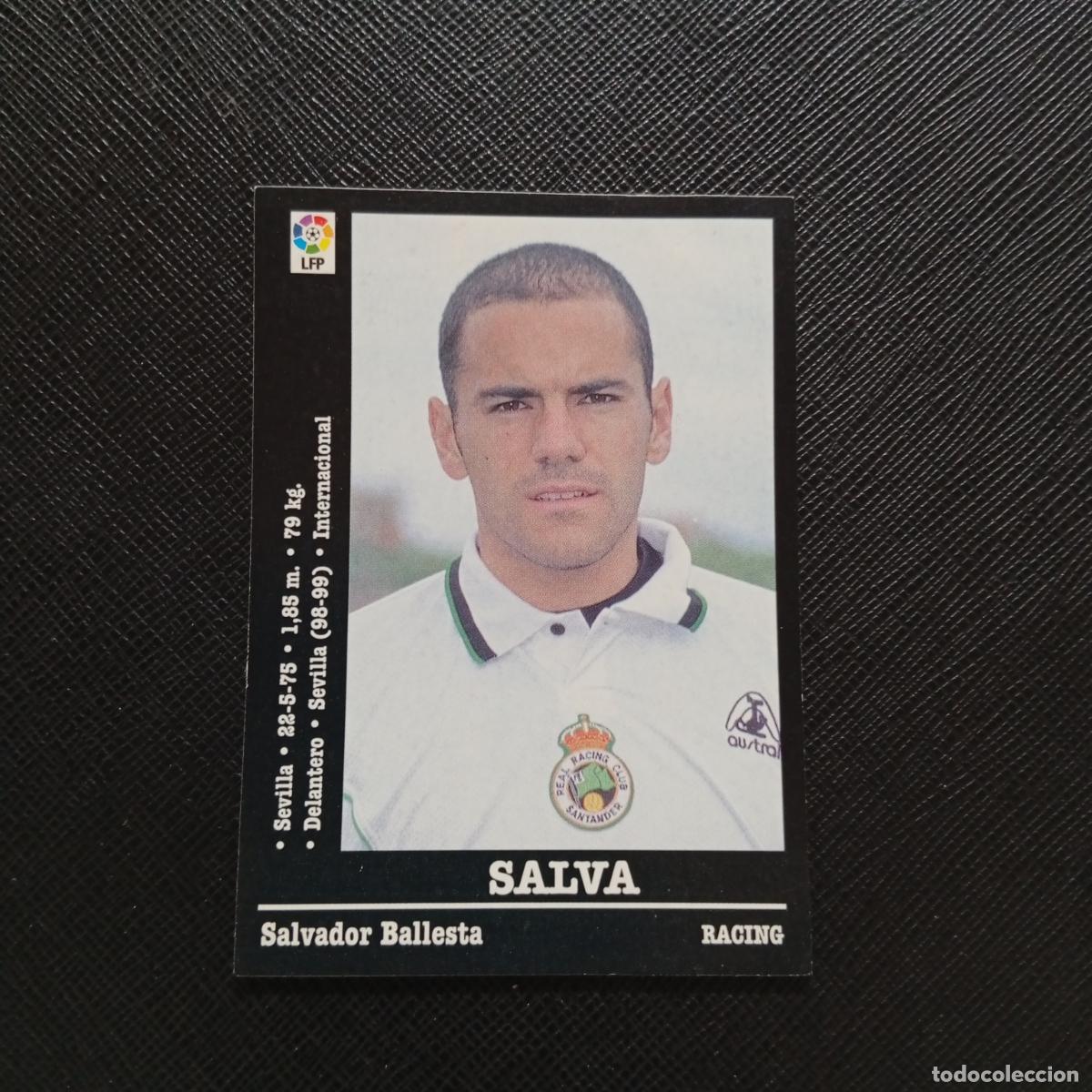 Cromos de F&uacute;tbol: 253 SALVA RACING PANINI 2000 2001 CROMO FUTBOL 00 01 LIGA - SIN PEGAR - A165 PG442 BAJA