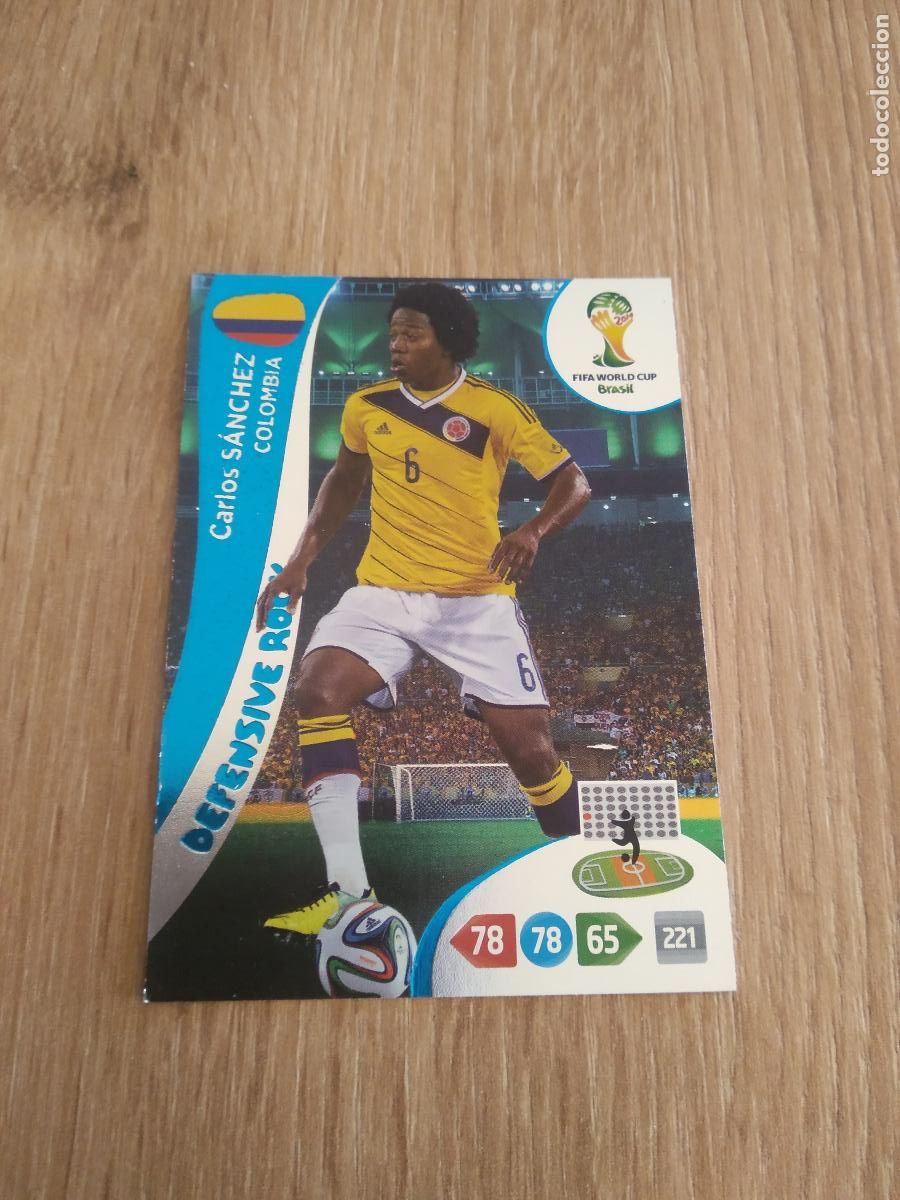 Cromos de F&uacute;tbol: CARLOS SANCHEZ colombia CROMO FUTBOL PANINI ADRENALYN MUNDIAL 2014 WORLD CUP COPA DEL MUNDO