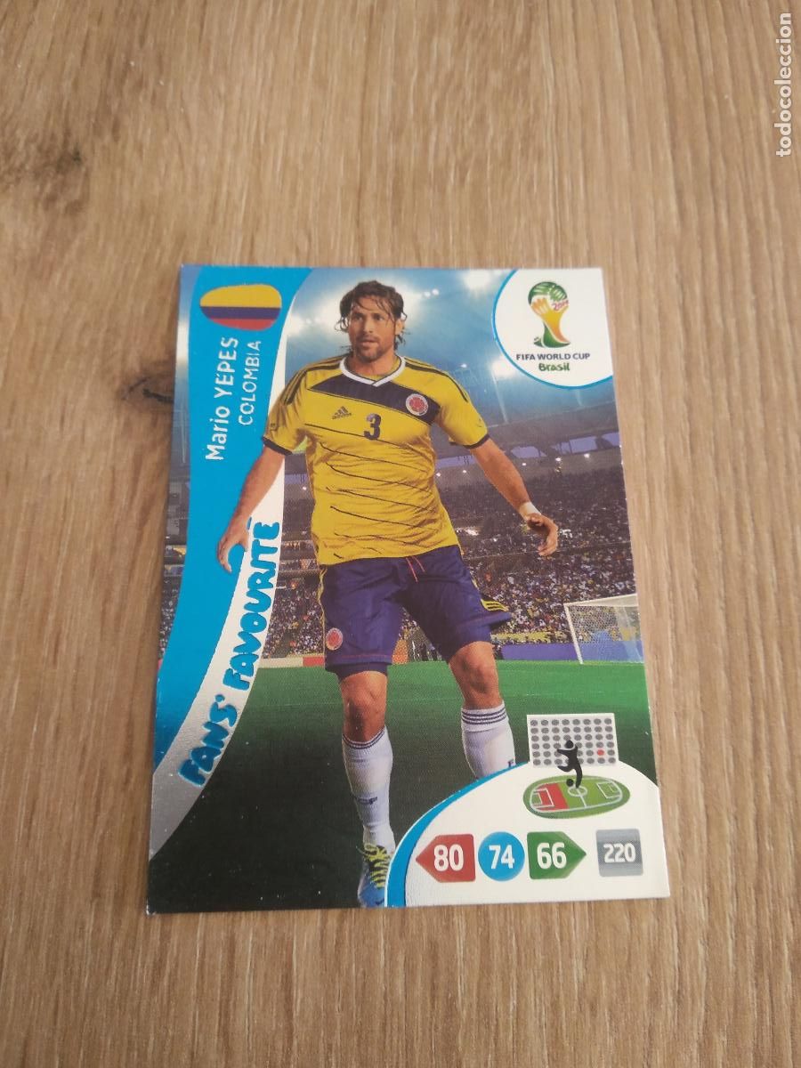 Cromos de F&uacute;tbol: MARIO YEPES colombia CROMO FUTBOL PANINI ADRENALYN MUNDIAL 2014 WORLD CUP COPA DEL MUNDO
